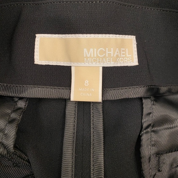 Michael Kors Paperbag-Waist Pleated Culottes black size 8 - Picture 5 of 7